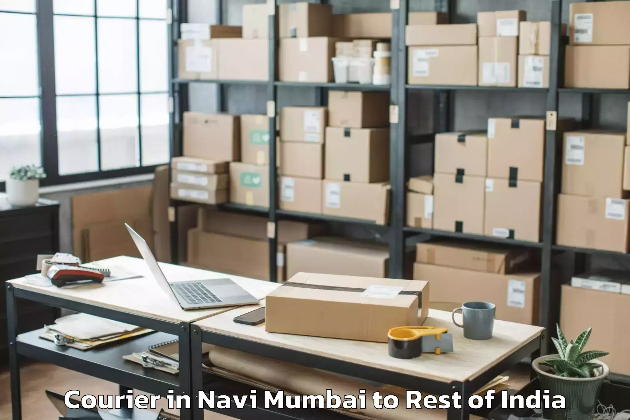 Easy Navi Mumbai to Tral Courier Booking